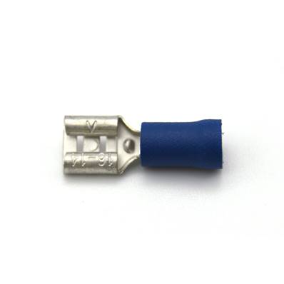 Clips blue female lg 6.3 mm