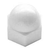 White plastic nut cap M5