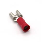 Clips red female lg 6.3 mm
