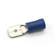 Clips blue male lg 6.3 mm