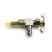 Tap gasoline tank left 90° 
