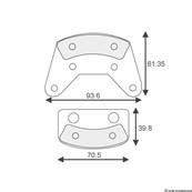 Brake strip kit M.I. ( 2 x 2) - the