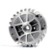 Wheel of turbine electronic starter