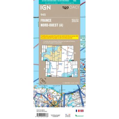 ICAO Chart North West laminated