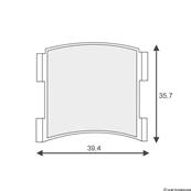 Brake pads for Kaspa wheel