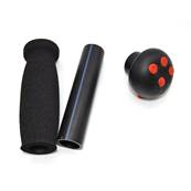 Handle grip 5 buttons red