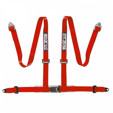 SPARCO red harness 4 attachment