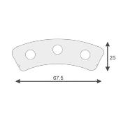 'LINING 4'' / UL BRAKE + RIVETS'