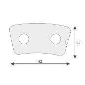 'LINING 4'' / UL BRAKE + RIVETS'