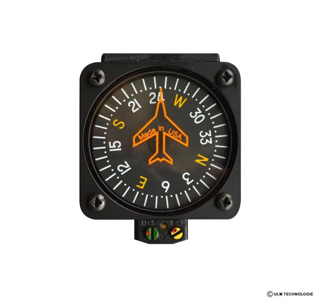 Vertical card compass