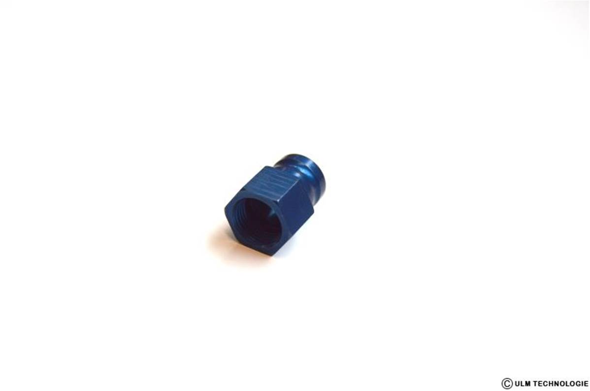 coupling nut 6mm anodised aluminum