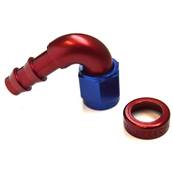 Aluminium fitting 120° 3/4 UNF