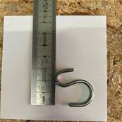 Hook in S shape for tension adjuste