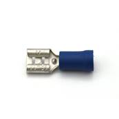 Clips blue female lg 6.3 mm
