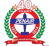 Small sticker 40 years ZENAIR