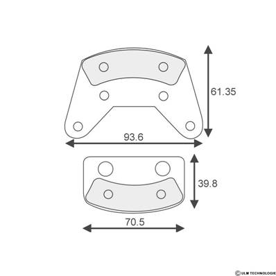 Brake strip kit M.I. ( 2 x 2) - the