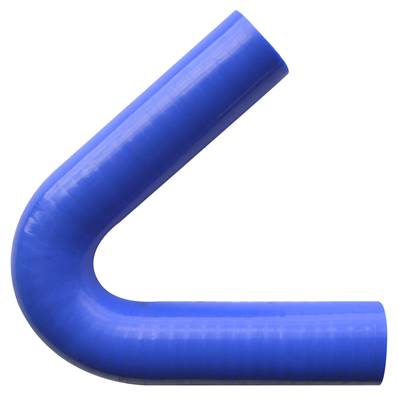 Blue silicone hose elbow 135 °
