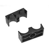 Double plastic mounting clamp 25m