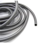 Silver gasoline hose diam. 6 x 9 mm