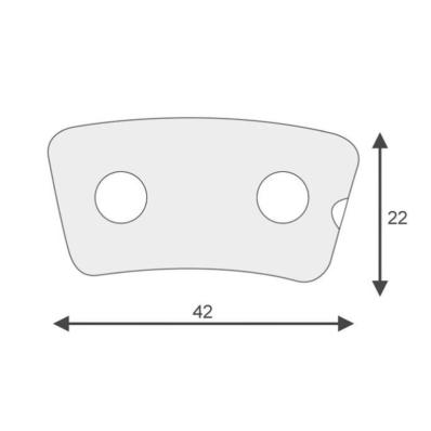 'LINING 4'' / UL BRAKE + RIVETS'