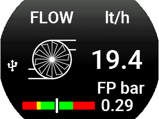Fuel flow indication